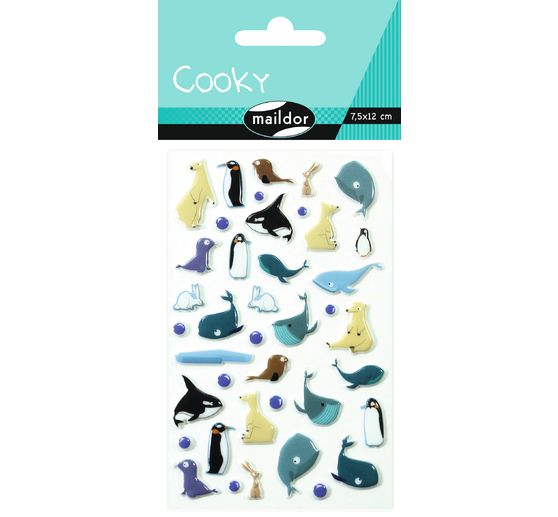 Naklejka epoksydowa "Wieloryby"