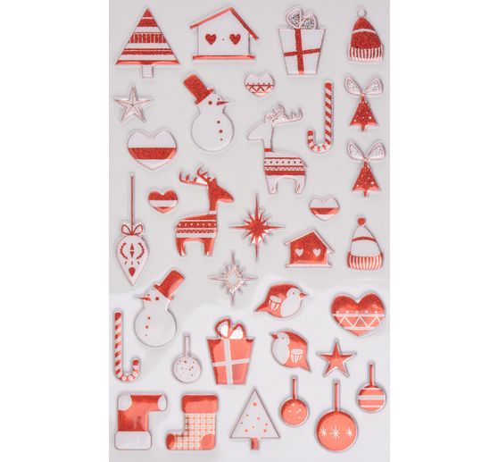 Asortyment naklejek epoksydowych "Boże Narodzenie"