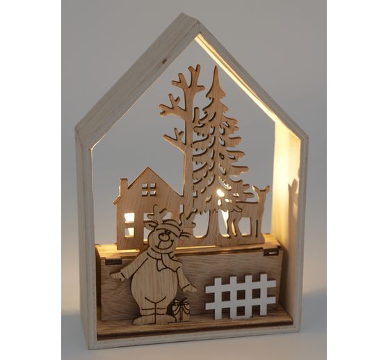 VBS wooden construction set "Winter house", 9 pcs.