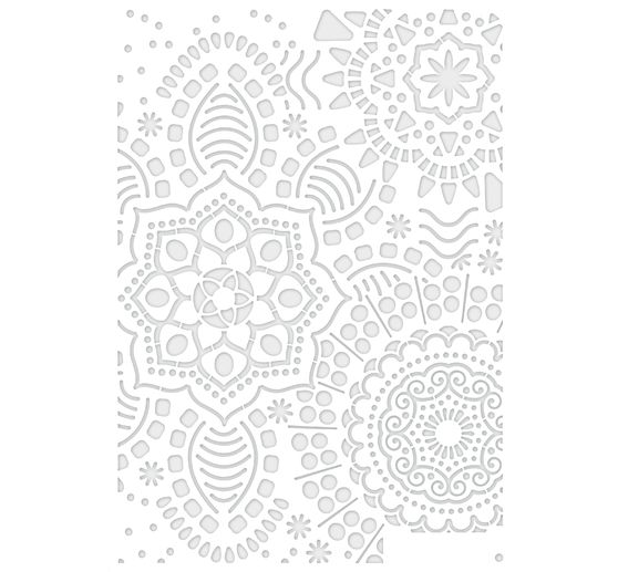 Szablon "Mandala Flowers", DIN A4