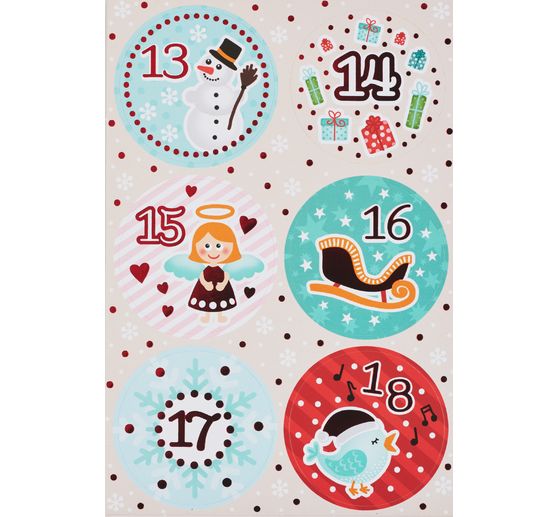 Sticker "Advent numbers" winter joys