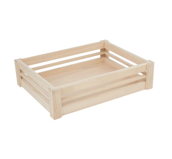 Drewniane pudełka VBS, płaskie, zestaw 3 sztuk