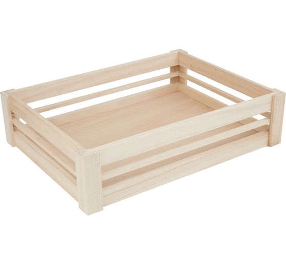 Drewniane pudełka VBS, płaskie, zestaw 3 sztuk