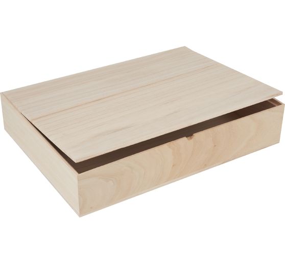 VBS Wooden box with loose lid