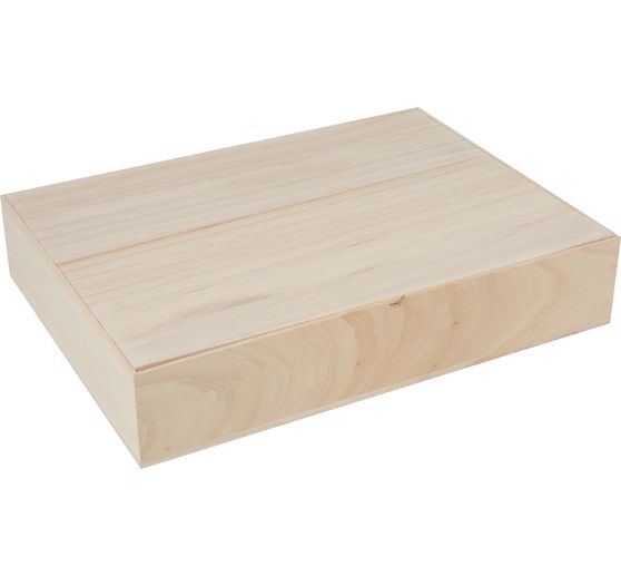 VBS Wooden box with loose lid