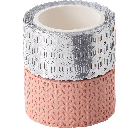 Dekor Washi "Rosé/Silver"