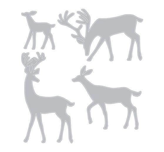 Szablon do wykrojników Sizzix Thinlits "Darling Deer by Tim Holtz".