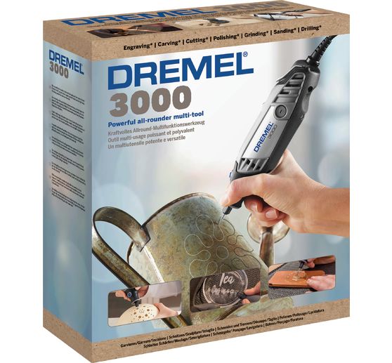 DREMEL 3000-2/25 Arts & Crafts, 2 attachments, 25 pcs. accessories, bag