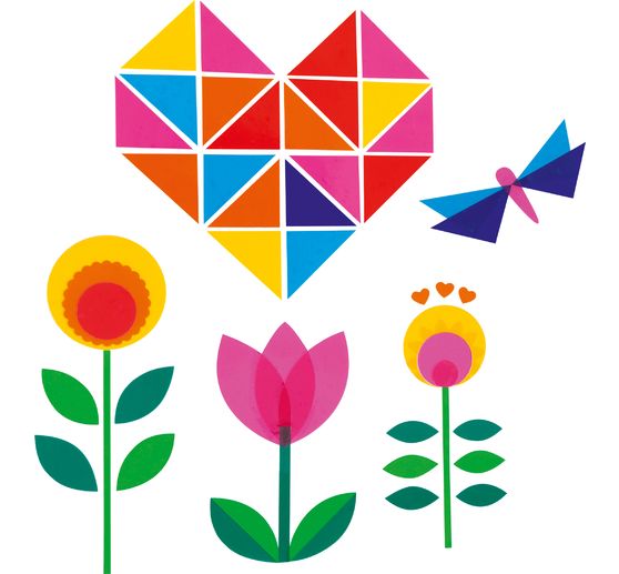 Window film, 10 colours assorted