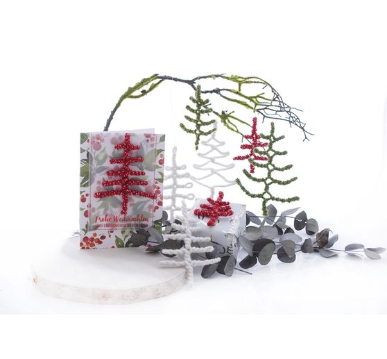 Elastyczne pudełko na 12 choinek w stylu retro