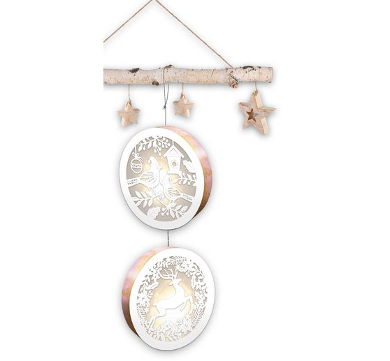 Lightboxy "Ptaki i renifery", zestaw 2 sztuk