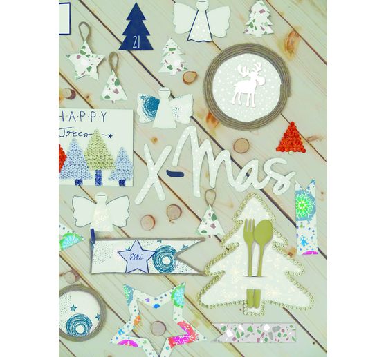 Karton z motywem "Szara linia", gwiazdki czarne