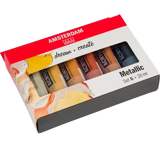 Talens AMSTERDAM Acrylic paint set "Metallic"