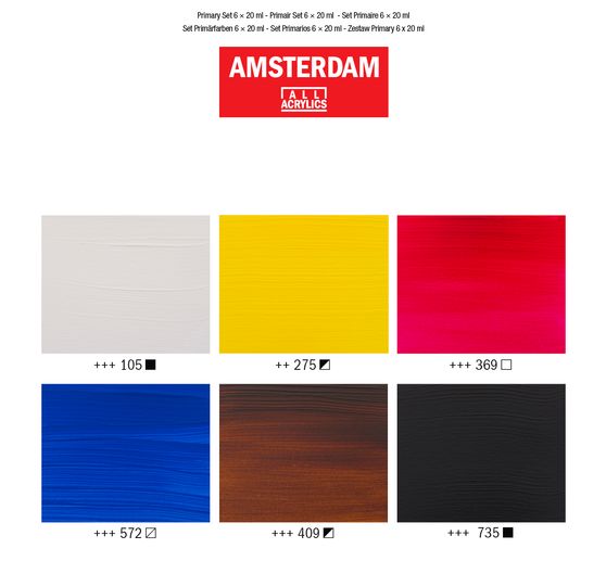 Talens AMSTERDAM Acrylic paint set "Primary"