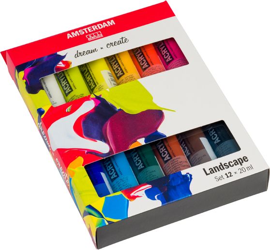 Talens AMSTERDAM Acrylic paint set "Landscape"