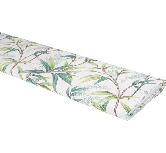 Lniany materiał z motywem "Bambu"