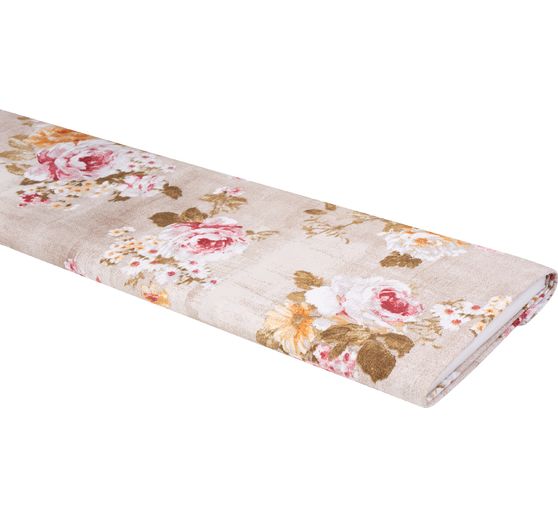 Lniana tkanina z motywem "Roso"