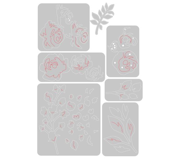 Sizzix Thinlits punching template "Floral Layers 2"