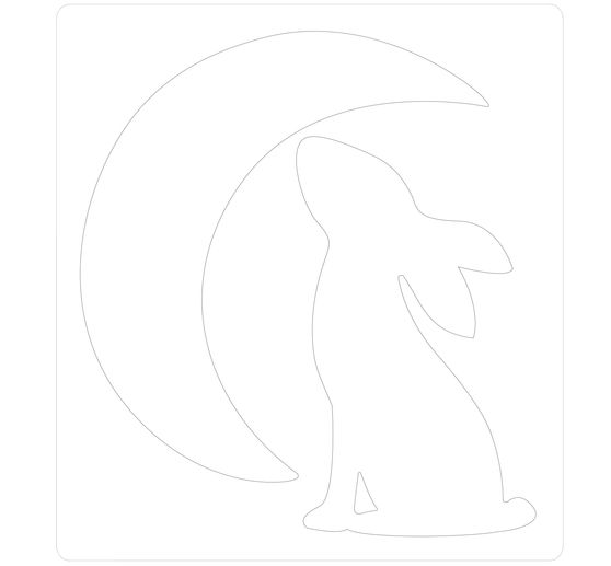 Wykrojnik Sizzix Bigz "Królik i księżyc"