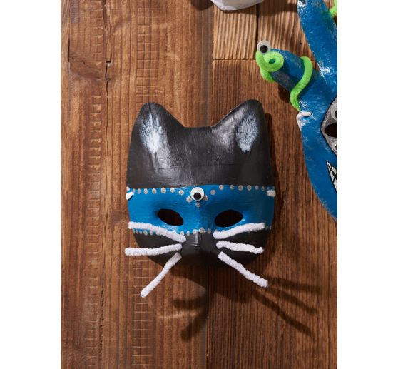 Maski dla dzieci VBS, papier mâché, zestaw 6 sztuk