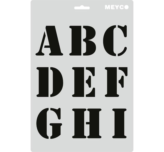 Szablon "Litery i cyfry"