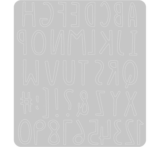 Sizzix Thinlits wykrojnik "Ręcznie rysowany alfabet"