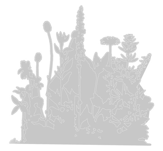 Szablon do wykrojników Sizzix Thinlits "Flower Field by Tim Holtz".