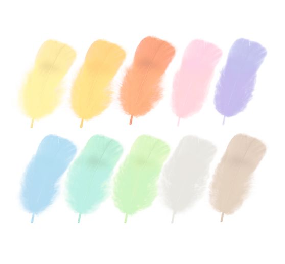 Puszysta mieszanka piór "Pastel"