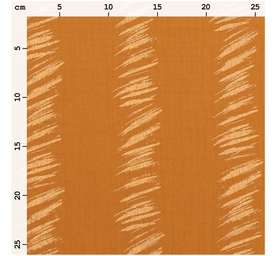 Miękka muślinowa tkanina bawełniana z efektem złota "Transformation".
