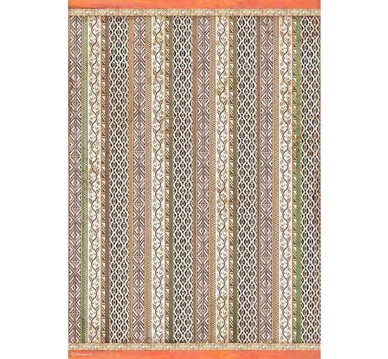 Motif straw silk "Tribal Sign", DIN A3