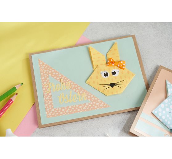 Folding paper-assortment "Animals", 60 sheets, incl. sticker sheet