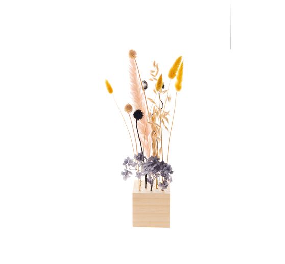 Rico Design wooden stand for dried flowers, 8 x 8 x 8 cm