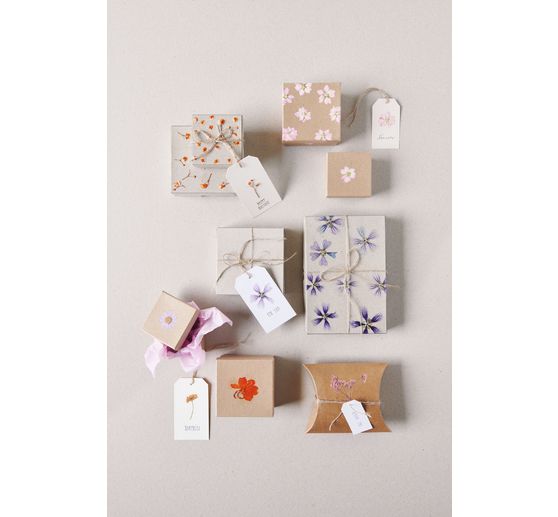 Rico Design Mix Set pressed flowers "Orange Turquoise"