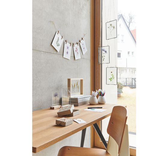 Rico Design Mix Set pressed flowers "Orange Turquoise"