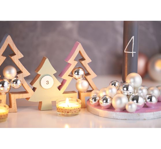 Szklane bombki choinkowe na drucie