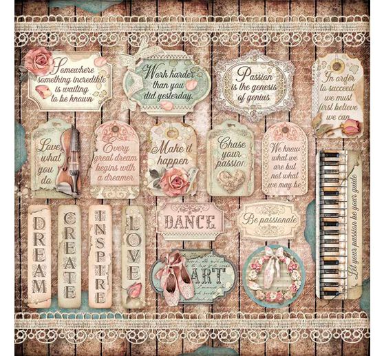 Blok do scrapbookingu "Pasja"