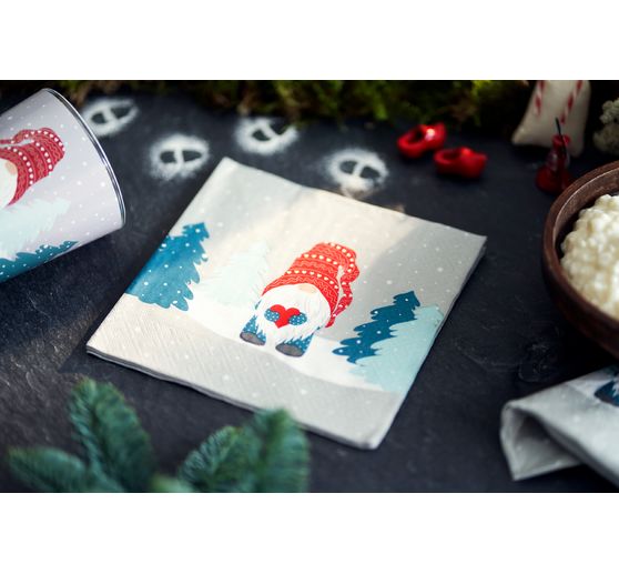 Serwetka "Skrzaty w lesie"