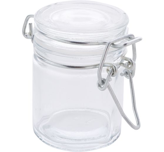 VBS Jars with clip closure "Mini", 12 pieces