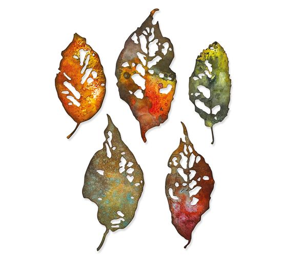Szablon do wykrojników Sizzix Thinlits "Leaf Fragments by Tim Holtz".