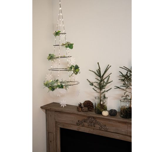 Metal ring "Circle", 10 - 30 cm, Set of 5, Black