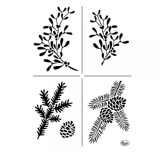 Szablon "Świąteczna zieleń