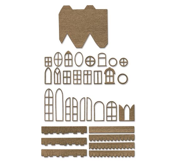 Zestaw wykrojników Sizzix Thinlits "Village Collection by Tim Holtz".