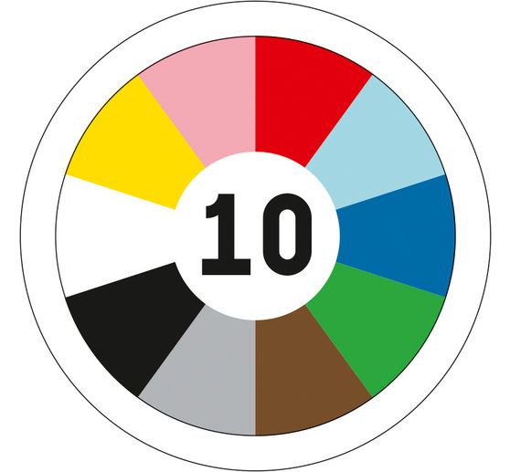 Embroidery twist "Basic", 10 loops à 40 m