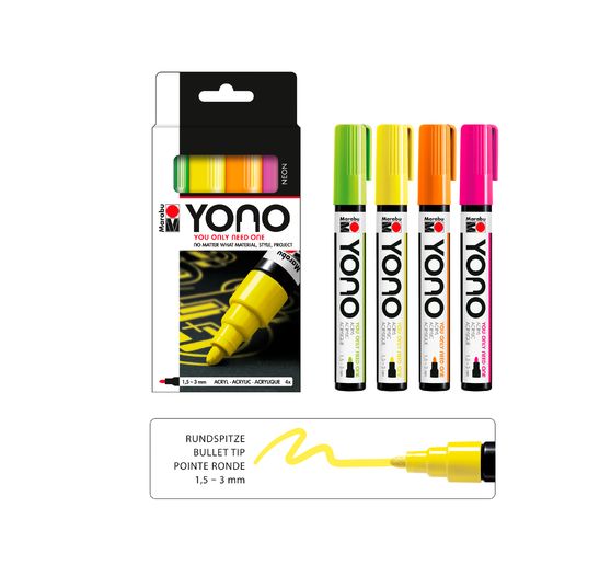 Zestaw markerów Marabu YONO "NEON"