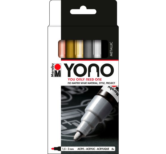 Marabu YONO Marker-set "METALLIC"