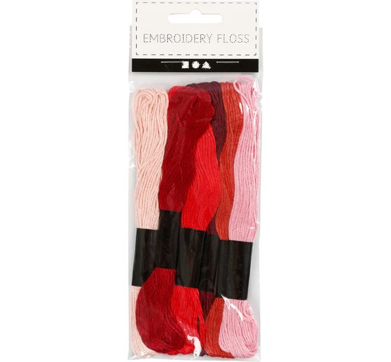 Embroidery thread set "Shades of red"