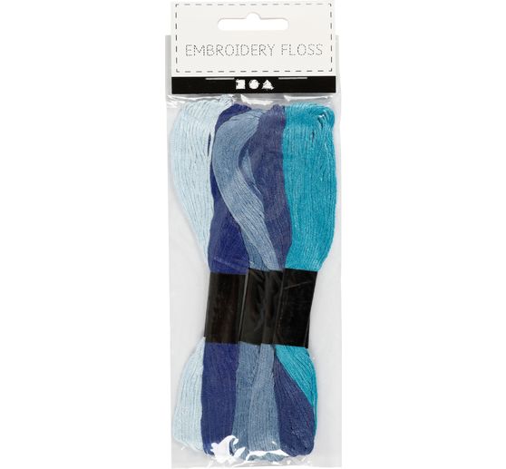 Zestaw nici do haftu "Odcienie niebieskiego"