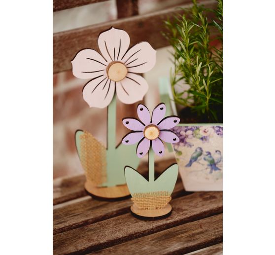 Drewniany kwiat VBS "Maggie"