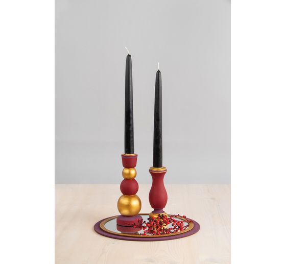 Zestaw drewnianych talerzy/pierścieni