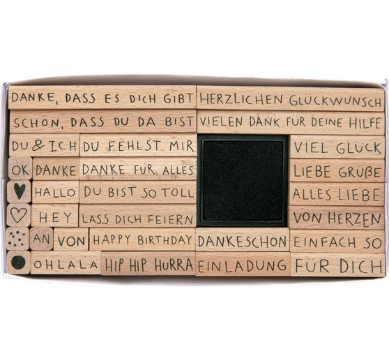 Zestaw stempli XL "Drogie pozdrowienia"